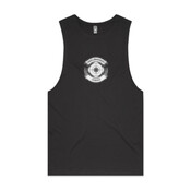 Mens Tank Tee White Logo